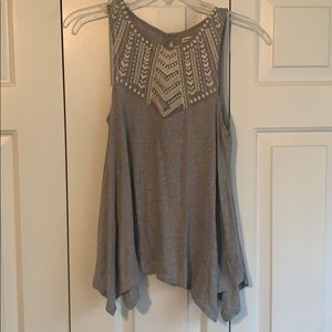 Grey Detailed American Eagle Shirt